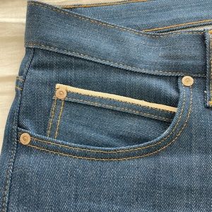 Naked and Famous Island Blue Stretch Selvedge W36